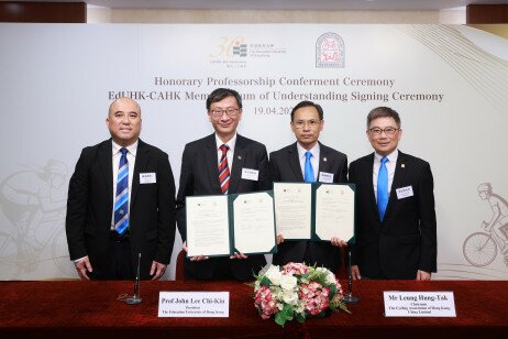 EdUHK signed a Memorandum of Understanding (MoU) with CAHK